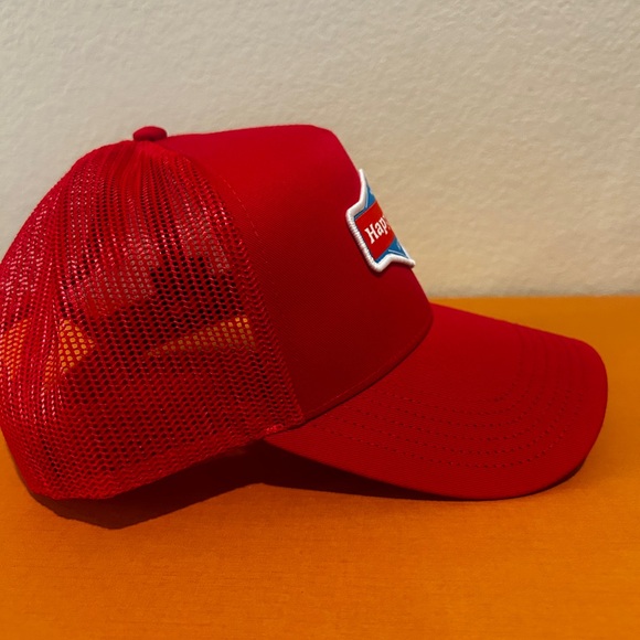 Red Happy Dad Trucker Hat - Picture 3 of 7